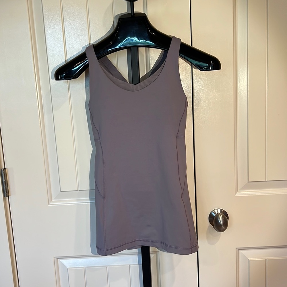 Lululemon Stash n’ Run Racerback Tank Smoky Purple Size 8